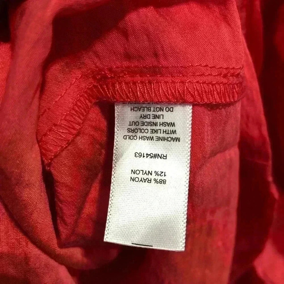 Marc New York 3/4 ruched sleeve, gold zipper detail, top - cayenne - Picture 7 of 11